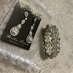 Bella Tiara - Earring & Bracelet Set 