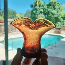 Vintage Blenko CM-2 Pinched Vase