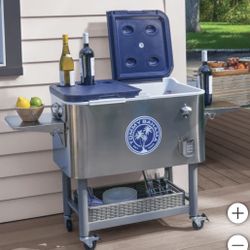 Tommy Bahama 100-quart Stainless Steel Rolling Cooler BRAND NEW Still In The Box !! 