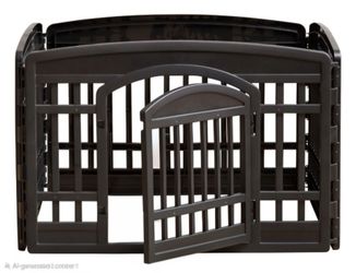 IRIS USA 24” Exercise Playpen 4-Panels with top cover for Dogs