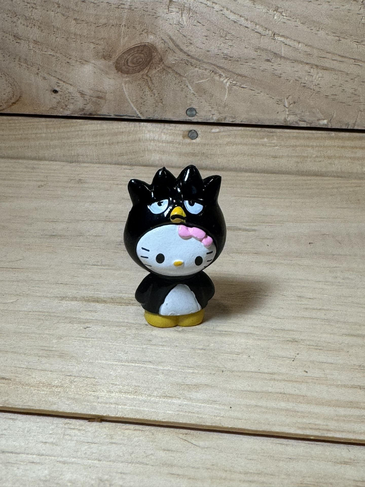 Sanrio Characters Mini Hello Kitty In Badtz-Maru Costume Suit 2" Figure Rare
