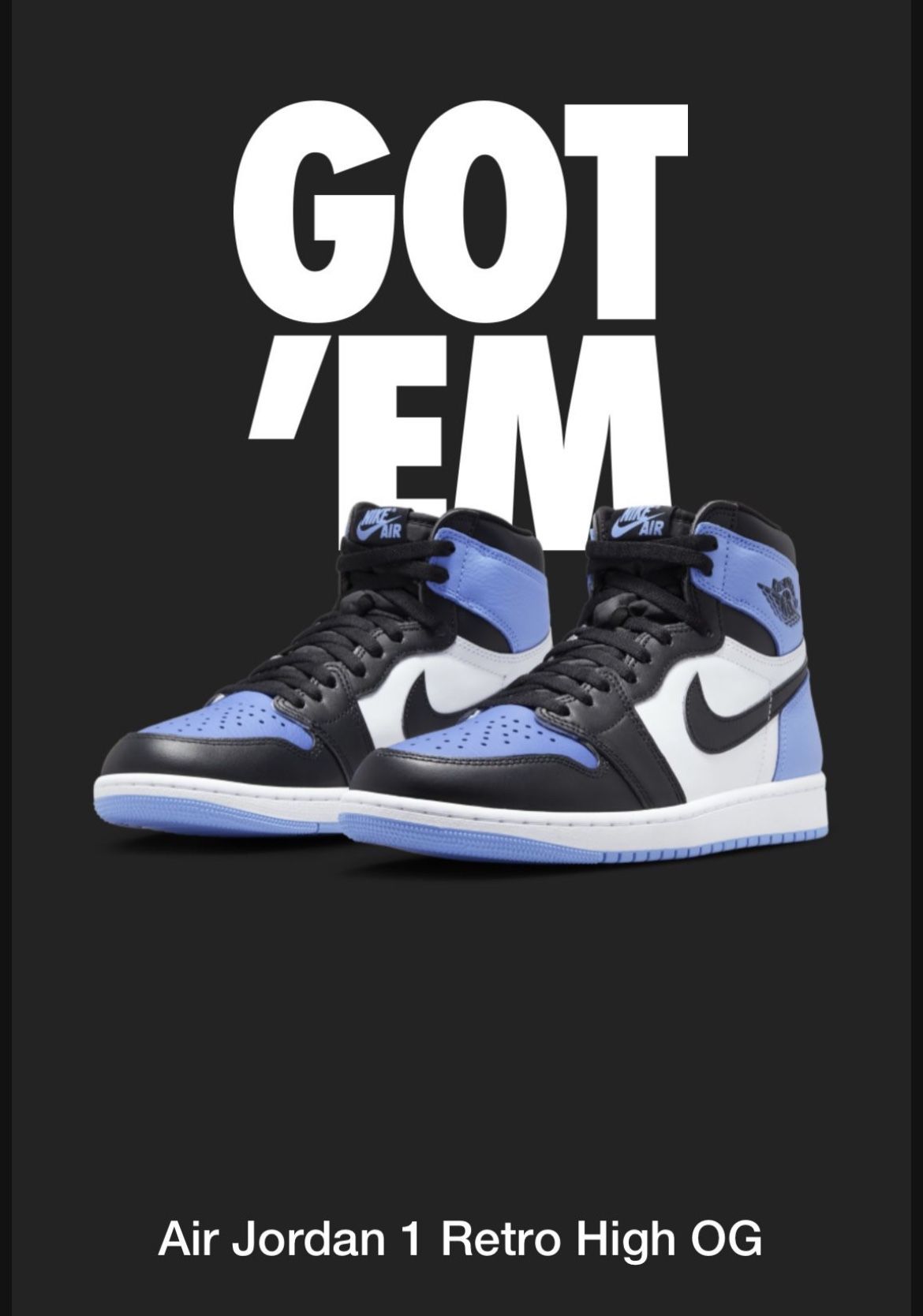 Air Jordan 1 Retro High OG UNC Toe Release Date | Hypebeast Jordan 1 High OG UNC toe Sz 10M 