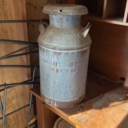 Antique Redlands milk Container