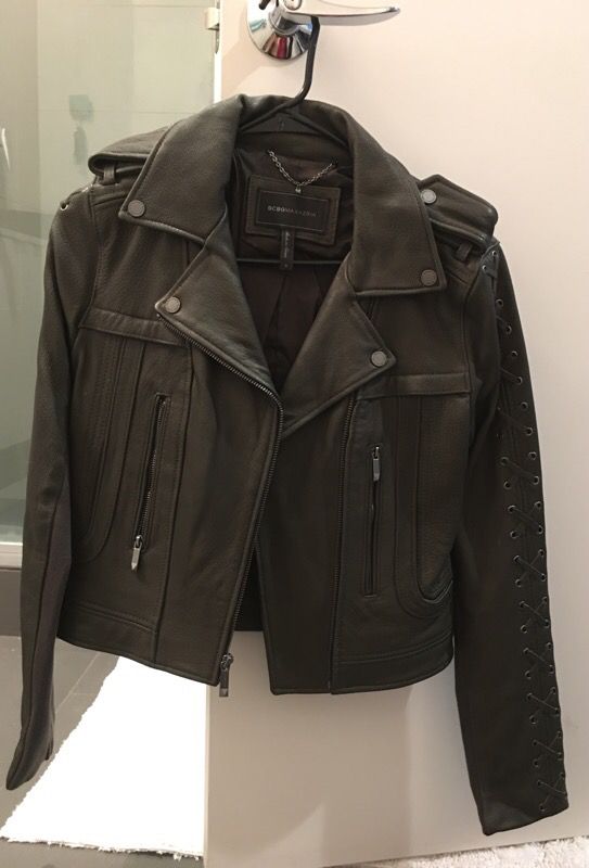 Bcbg maxazria leather jacket