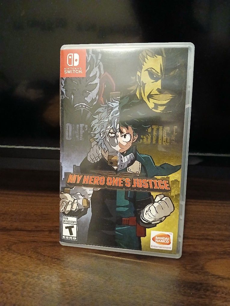 My Hero Academia (My Heros One Justice) Switch Game. Opened Box, Barely Used