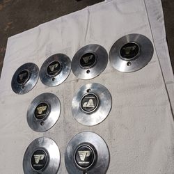 Progressive Custom Aluminum With Black And Gold Logo Wheel Center Cap Pre-owned