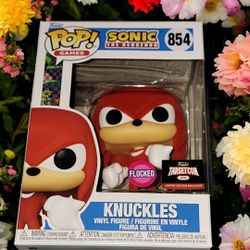 Knuckles Flocked Sonic The Hedgehog Funko Pop! Games 2022 Target Con 854