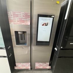 Samsung New Fridge Side By Side Stainless Scratch & Dent Family Hub 