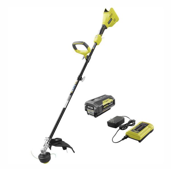 Ryobi brushless cordless 40V 15” string trimmer expand it attachment