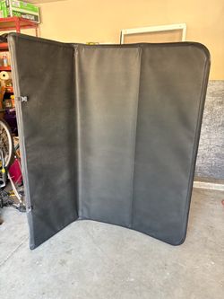 Black Folding Acoustic Panel Room Divider