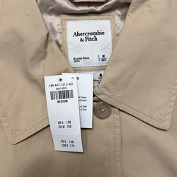 Womens Drapey Mac Coat / Abercrombie & Fitch Size M