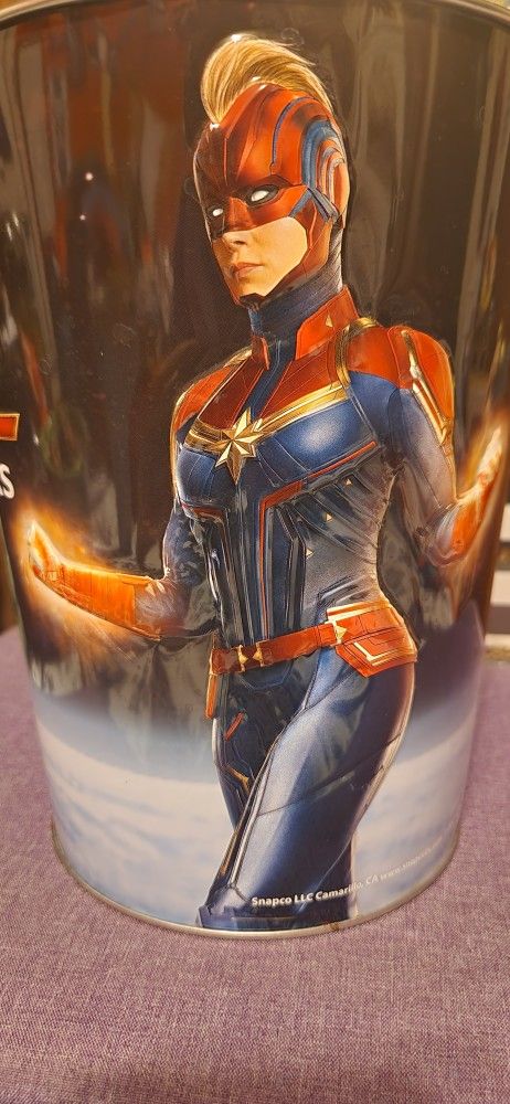 Captain Marvel Cinemark 130oz Popcorn Bucket