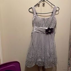 Gray Sparkly Dress