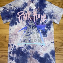 Pink Floyd The Dark Side Of The Moon Tye-Dye T-shirt Size Mens Small New!