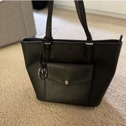 Jet set large leather pocket tote bag sales