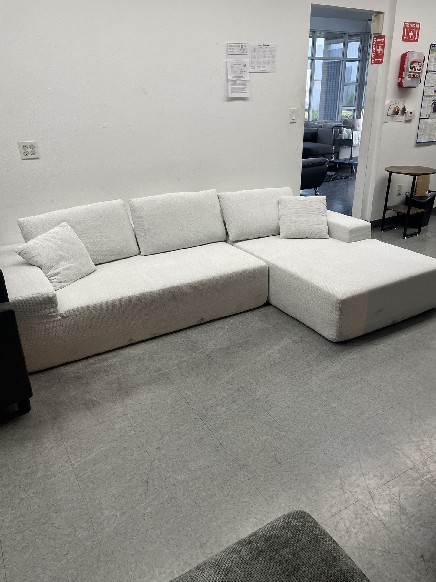 Lounge Style Frameless Sectional Sofa Couch