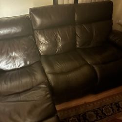 Brown Leather Couches 