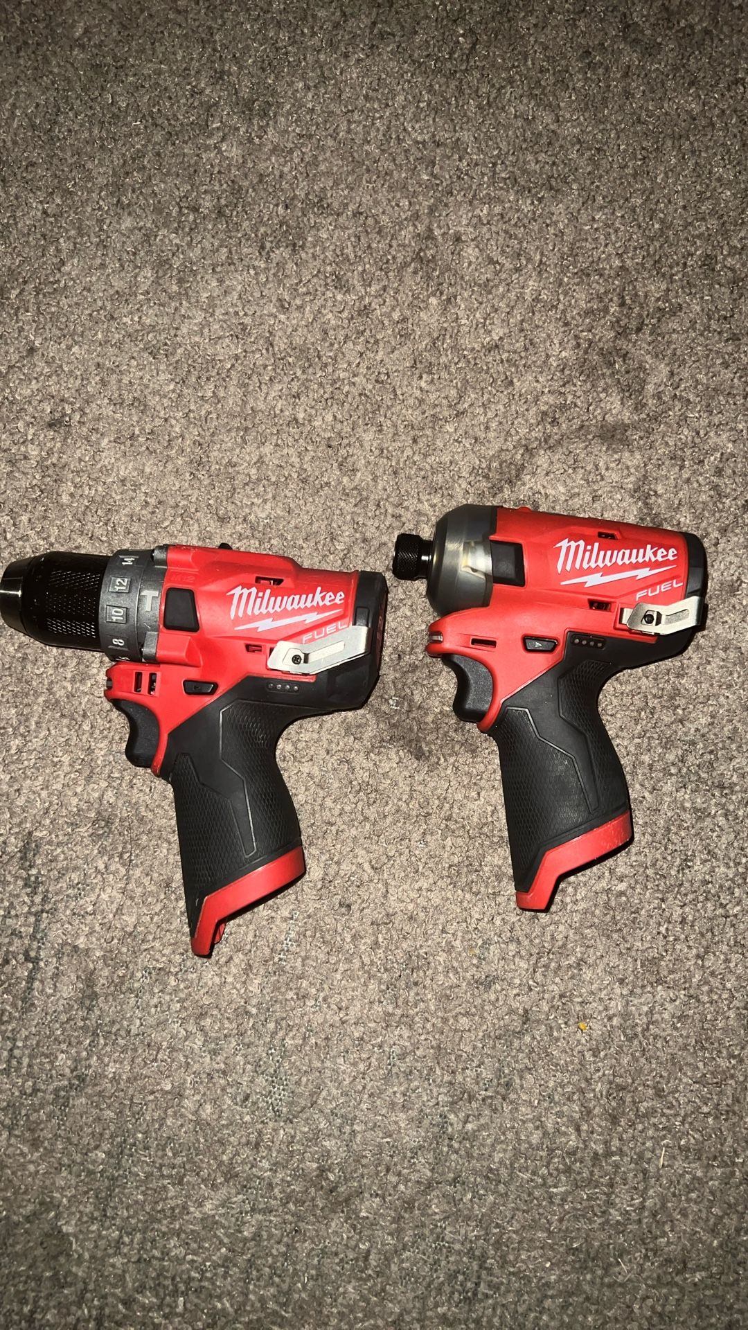 Milwaukee M12 Fuel Brushless Drills Like New Tool Only