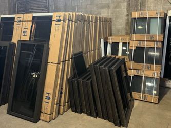 EMC Windows & Doors – Dark Bronze Frames (Lot)