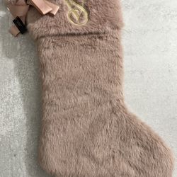 VICTORIAS SECRET Christmas Stocking 2024 Blush Pink Mauve Limited Exclusive