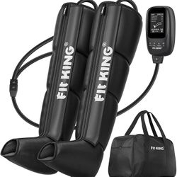 FIT KING Air Compression Recovery System,Dynamic Compression Massage Boots for Circulation Improvement and Fast Recovery,Sequential Compression Device