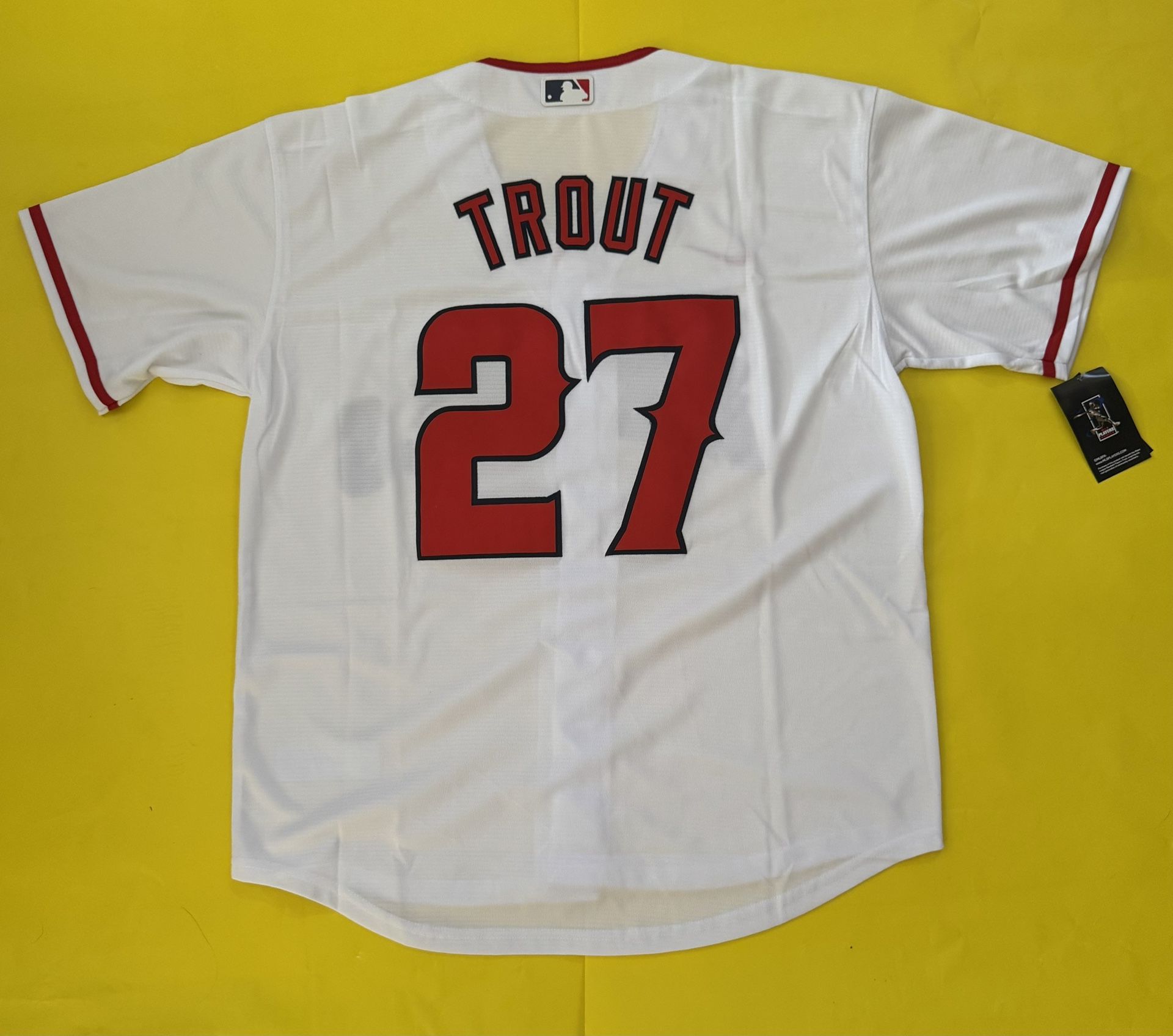 Los Angeles Angels Mike Trout #27 Nike Home Jersey.