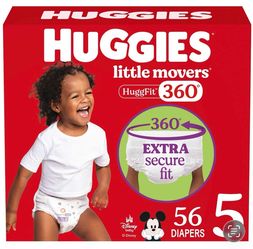 Huggies Little Movers Huggfit 360 size 5 - 56ct