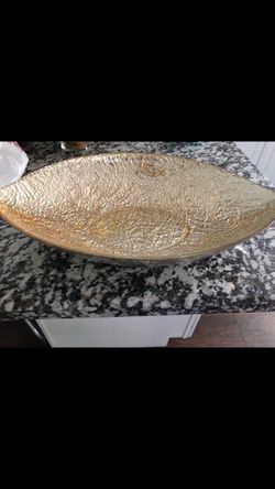 Gold Glass Centerpiece