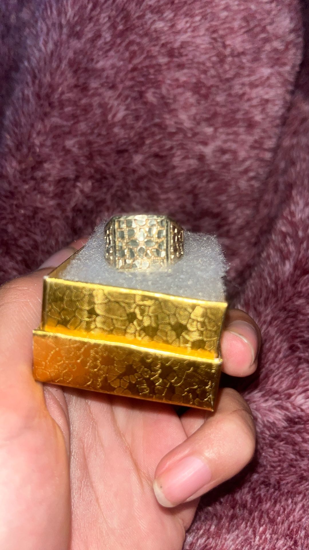 10k gold nugget ring