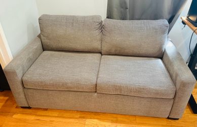 Living Spaces MACKENZIE CHARCOAL QUEEN SOFA SLEEPER — Barely Used - $750 OBO
