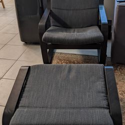 Ikea Chair And Foot Stool