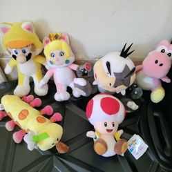 Super Mario Plushie Lot