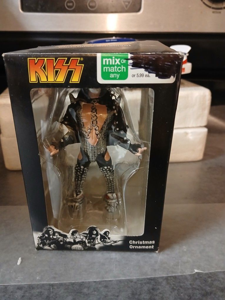 Brand New Kiss Gene Simmons Christmas Ornament