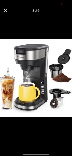 Famiworths Iced Coffee Maker Hot and Cold Coffee Maker Single