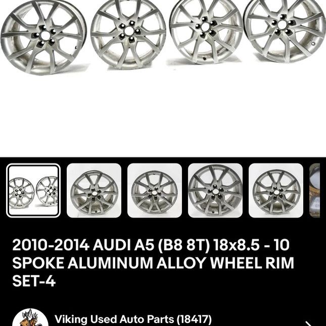 Audi 18” Rims In Box -Aluminum Alloy