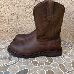 Mens Ariat Boots, Steel Toe, Size 8