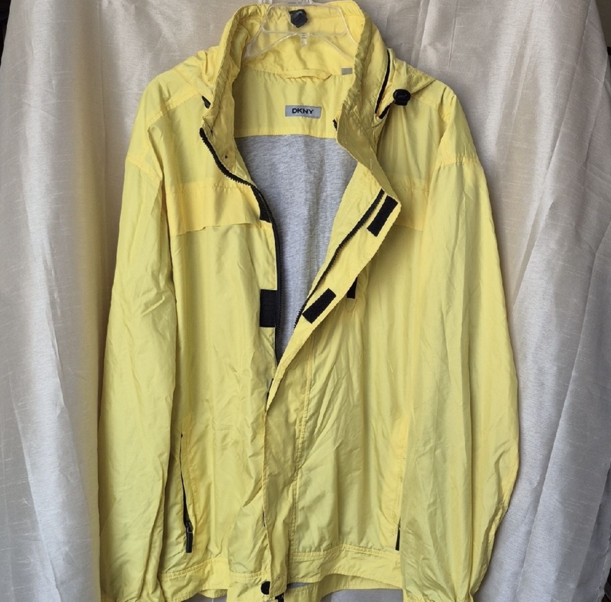 DKNY Yellow Windbreaker Jacket