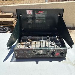 Two Burner Coleman Propane, Camp Stove