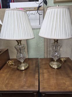 Waterford Table Lamps 2pc Set