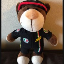 NEW Brown Teddy Bear In Racing Car Racer Suit Outfit Toy Plush Stuffed Animals