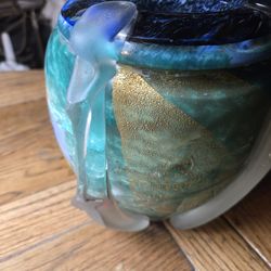 Vintage Original Jean Claude Navaro Vase, Signed