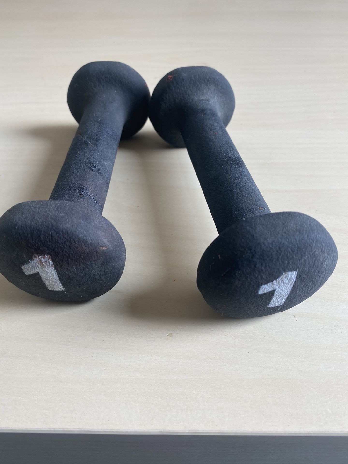 Set of 1 pound dumbbells