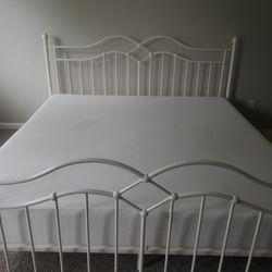 King Size Frame and Mattress 