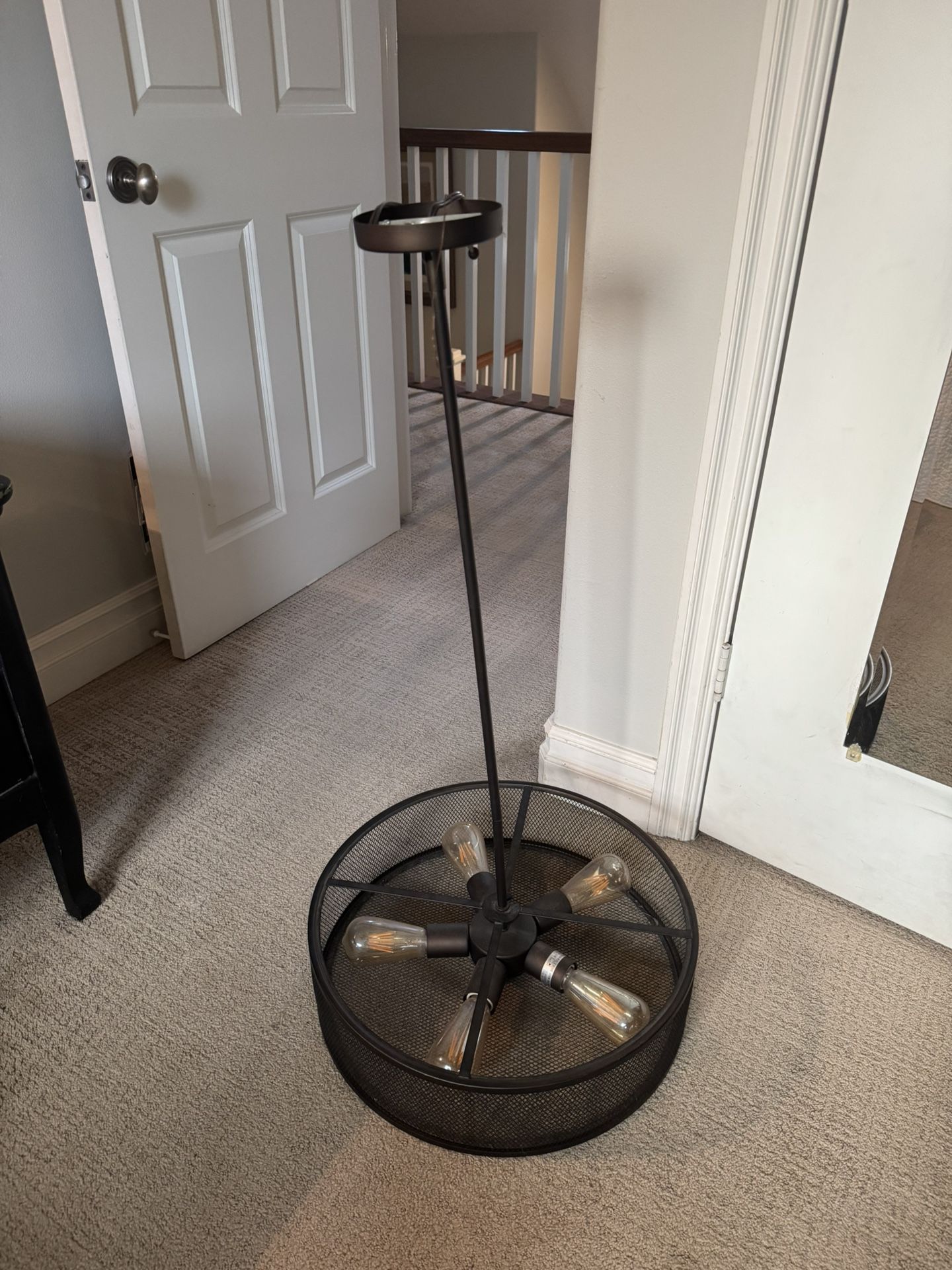 5-Light Ceiling Mounted Industrial Fixture