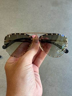 Louis Vuitton Studded Aviator Sunglasses