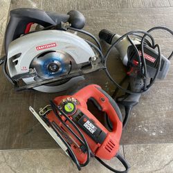 Craftsman Hammer Drill ~ Circular Saw ~ Jigsaw ~ Like New !