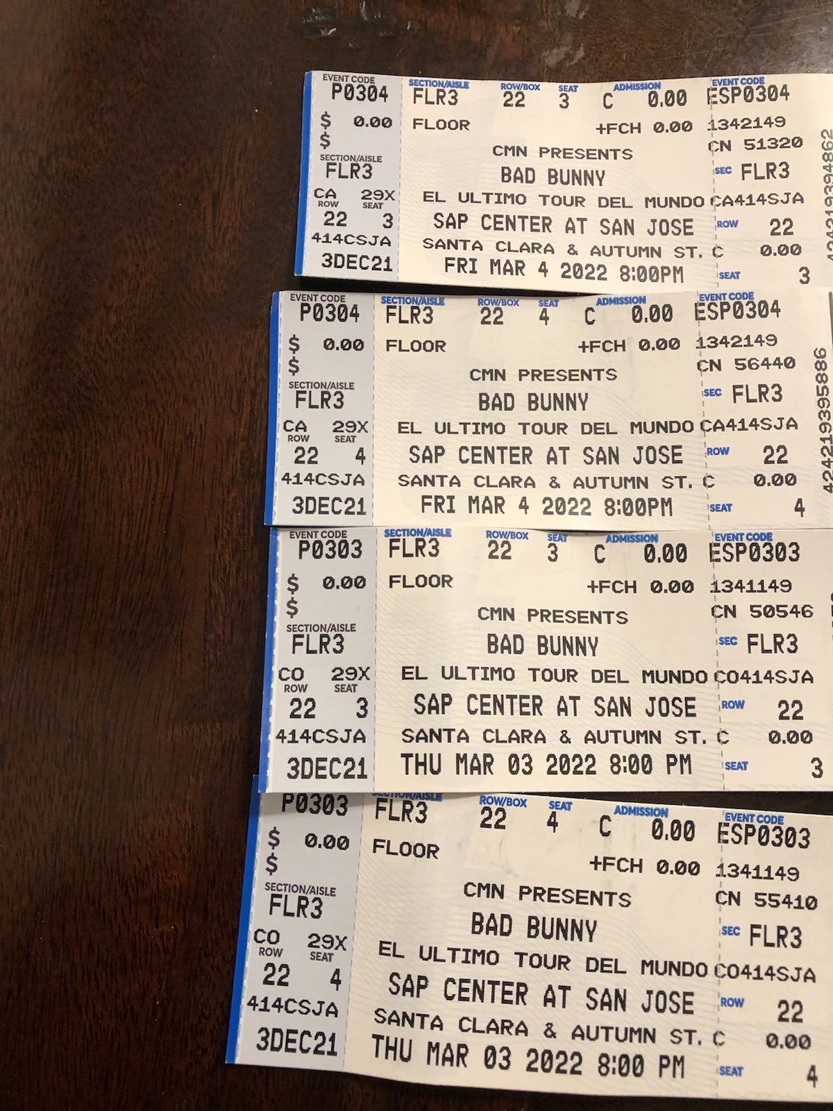 Bad Bunny @ San José SAP Center Tickets