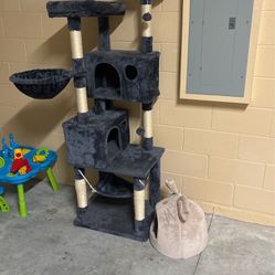 Cat Tree House And Cat Bed