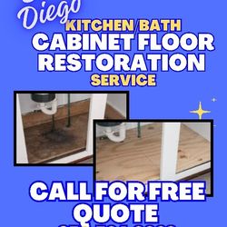 Cabinet Floor Restoration 