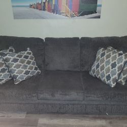 Grey Couch Set Like New Condition 